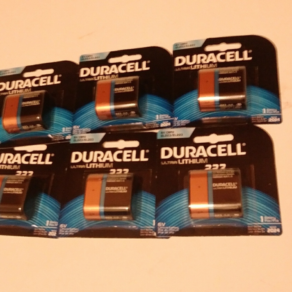 Duracell Ultra lithium 223 batteries